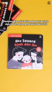 Buku Kontras Aku Sayang Ayah dan Ibu Boardbook | Buku Anak 0-1 Tahun