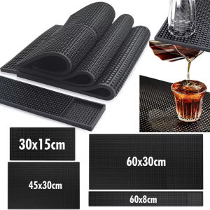 Non-Slip Rubber Bar Mat / Waterproof Insulation PVC Pad / Counter Top Dish Drying Mat / Thickened Kitchen Dining Pads / for Home Bar Cafe