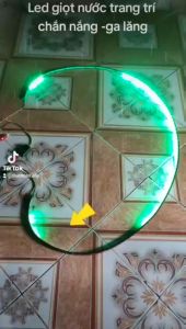 Led nóc hiệu ứng giọt nước chạy từ giữa sang 2 bên led dây lắp chắn nắng điện dùng chung 12v và 24v