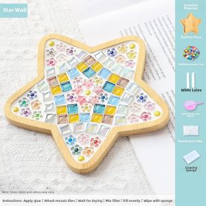 Handmade Mosaic Cup Mat Childrens DIY Material for Kindergarten Graduation Gift for Teachers Suitable for Boys And Girls