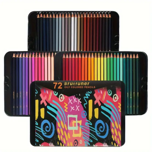 Brutfuner 72/120 สีหรูหรากล่องเหล็กดินสอสีน้ํามันรุ่นใหม่ Premium Core Square Rod Art สีชุดตะกั่ว