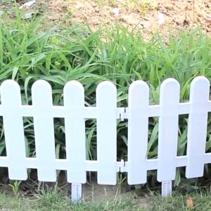 HAHA Pagar kebun / Pagar Plastik PVC /Pagar plastik / Putih Pagar Jalan Masuk Gerbang Dekorasi DIY Pagar Taman