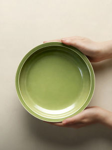 JOTO | Retro Round Ceramic Plate for Home Use