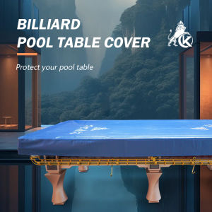 KONLLEN Heavy Duty Leatherette Billiard Pool Table CoverBlue Waterproof&Tearproof Cover for Pool Table
