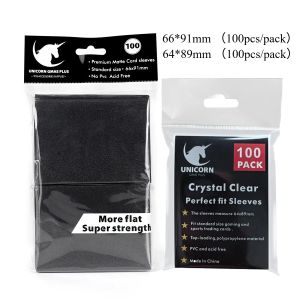 200PCS Matte Card Sleeves Trading Cards Double Layer Standard Size Card Sleeves for Pokemon MTG Baseball Sport Card Board Game