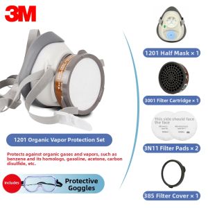 3M | Spray Paint Chemical Gas Dust Respiratory Protection Mask
