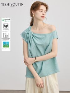 Design Sense One-Shoulder Knot Blouse
