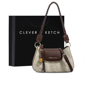 Clever&Ketch Retro Color Block Underarm Bag Womens 2025 New High-End Sensation Single Shoulder Handbag Crossbody Small Bag