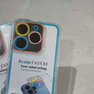 Softcase REALME C63 / C61 Case Casing Silikon Clear Bening Transparan Space Air Bag Macaron Procamera