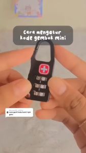 KAMJE Gembok Koper Mini Anti Maling Kuat Umroh Haji Travel Kombinasi Kode Angka