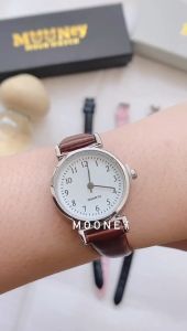 Mooney Jam Tangan Wanita Analog Quartz Q10 Casual Strap PU Angka Fashion
