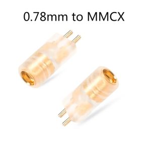 OKCSC 0.75/0.78 QDC 2 Pin Connector to MMCX Female Adapter For ZSN Pro ZS10 Pro NF2u KZ ZSX AS16 CA4 A10 IEMs Earphones Earsets