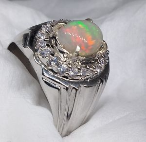 CINCIN BATU AKIK KALIMAYA KRISTAL KEMBANG
