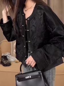 New Chinese Style Short Jacket Womens Spring Autumn Winter Casual National Fashion Top High End Small Size Comfortable Coat