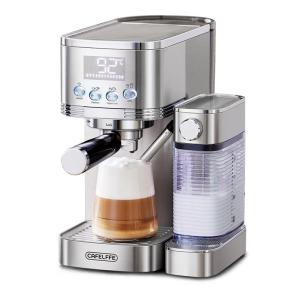 CAFELFFE | Home Use Compact All Semi Automatic With Milk Frother Stainless Steel Espresso Machine