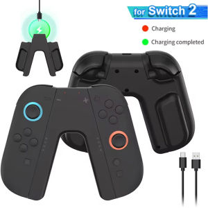 Charging Grip for NS Switch 2 Joy-con Controller Portable Handle Charging Dock Station for NS Switch 2 Gaming Accessories