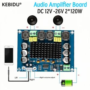 Kebidumei | XH-M543 TPA3116 D2 2*120W Dual Channel Digital Stereo Audio Power Amplifier Board High Power DIY 240W Amplificador Sound Board
