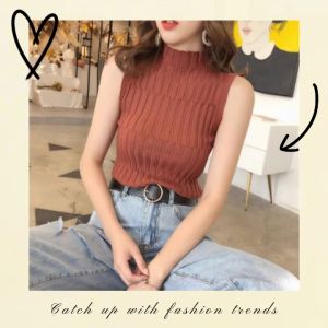 เสื้อยืดแฟชั่น เสื้อยืดคอเต่าแขนกุด ผ้านิ่มใส่สบาย ใส่คู่กับอะไรก็สวยปังมากแม่ 🌈 QXshop