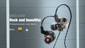 QKZ AK2 หูฟังชนิดใส่ในหูพร้อมไมโครโฟน ชุดหูฟังแฟชั่นแบบพกพา เบสหนักสเตอริโอ 9D หูฟังเพลงไฮไฟ หูฟังแบบมีสายควบคุม หูฟังแบบสปอร์ตพร้อมไมค์ ซับวูฟเฟอร์เบสหูฟัง In-ear Earphone with Microphone Fashion Portable Headset 9D Stereo Heavy Bass Hi-Fi Music Earphone