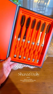 (Sederhana) Set Kotak Hadiah Enam Keping Berus Gigi Berus Gigi Berus Panjang Berus Lembut Berkualiti Tinggi -