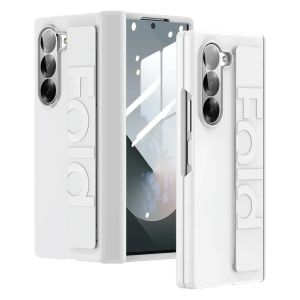 szhaiyu | Shockproof Premium Matte Phone Case For Samsung Galaxy Z Fold 8 7 6 5 Ultra With Elasticity Wrist Strap Hinge Protect Cover
