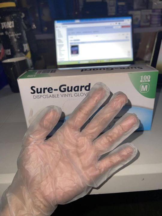 Sureguard Large VINYL GLOVES SUREGUARD | Lazada PH