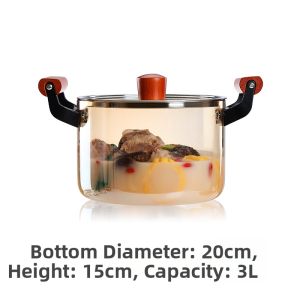 Transparent Heat-Resistant Soup Pot