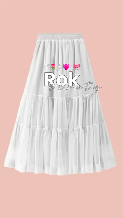 Rok Wanita Korean Styke Kekinian Hiasan Pita Coquette Cantik Feminine ...