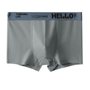 กางเกงบ็อกเซอร์ชายผ้าฝ้ายแท้ระบายอากาศได้ดี ทรงเอวกลาง ทรงสี่เหลี่ยม ทรงสปอร์ต สำหรับเยาวชนและวัยรุ่น