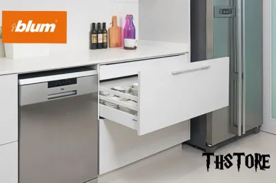 Blum Tandembox S3 (For Cabinet Width 300-1200mm) kitchen cabinet drawer Soft Closing System !!!Colour-Silk White / Aluminium Grey / Orion Grey !!! Stock Available!!!