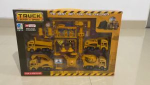 Mainan Anak TRUCK SUPER SPEED Pull Back Diecast Truck & Konstruksi New