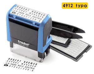 YOMERTO Trodat Customizable Message or Address Stamp Rubber Stamp Kit Plastic Personalised Customised Self Inking Stamp for Business Address Name DIY Stamping Decor