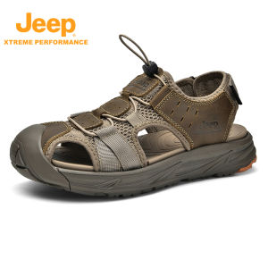 Jeep | Jeep Official Mens Outdoor Hiking Shoes Anti-Collision Pack Head Mountain Climbing Sandals Summer Camping Beach Anti-Slip