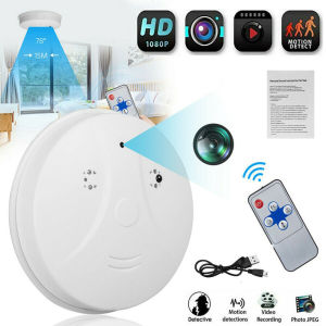 Mini HD WIFI Camera Smoke Motion Detection Nanny Cam DVR Home Safety