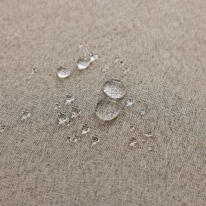 1pc Imitation linen Waterproof Outdoor Curtain  100% Blackout Drapes with Top Grommets Curtains for Patio Yard Porch Privacy