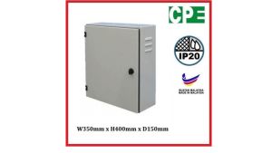 Metal Box W300mm x H350mm x D150mm 12 X 14 X 6"  IP20 with Base Plate Electrical Metal Enclosure  Kotak Besi Kosong Elektrik