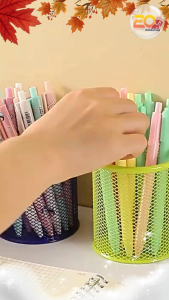 20warehouse กล่องใส่ปากกาทรงกลม (คละสี) กล่องใส่ปากกา กล่องใส่อุปกรณ์จัดระเบียบบนโต๊ะ ที่ใส่เครื่องเขียน