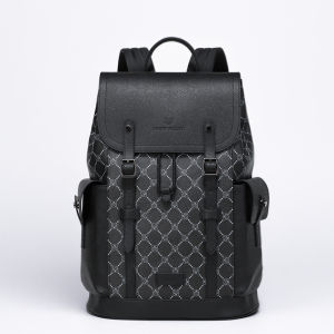SEWAFOX | Business Commute Travel Large Capacity Leather Laptop Backpack