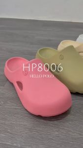 Hello Polo รองเท้าแตะผู้หญิง รองเท้าหัวโต รองเท้านุ่ม เบาสบาย คลายเมื่อยเท้า รองเท้าแบบสวม ในร่มและกลางแจ้ง ผู้ชาย บริษัท สาขา รองเท้าแท้ รองเท้าแตะฤดูร้อน HP8006W