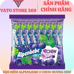 Kẹo mềm ALPENLIEBE 2Chew hương nho thỏi 24.5g