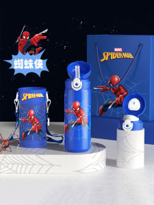 Childrens Thermal Cup Boy 316 Food Grade Straight Drinking Water Cup Primary School Special Straw Water Bottle Cartoon Style