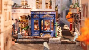 🫖 Funtory 🫖 พร้อมส่ง EN.ver บ้านตุ๊กตา DIY ประกอบเอง Leisure Time Tea Room ของเล่น ของขวัญ ของแต่งบ้าน Rolife DG171