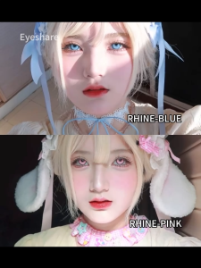 Eyeshare Cosplay Color Contact Lens RHINE Blue Halloween Anime Red Purple Pink White Doll Eyes