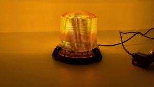 Vehicle 90 LED Warning Light Magnetic 12V 24V Heavy Equipment Amber Rotary Beacon Strobe Emergency Lamp Truck Car School Bus
