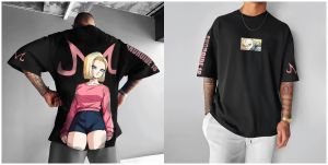 Anime Dragon Ball Android 18 Men Women Harajuku Summer T-Shirt Retro Streetwear Short Sleeve Oversized Loose Casual Fitness Y2k