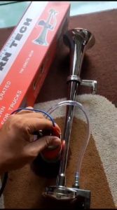 COD Klakson Trompet Mobil 12 Volt Truk Tabung Angin Suara Kapal Super Keras 1 Corong / Klakson Terompet 12v Dinamo Mobil Truk / Klakson Mobil Avanza Pick Up Carry Telolet / Trompet Klakson Angin Panjang / Klakson Terompet Angin Corong Panjang 12 Volt