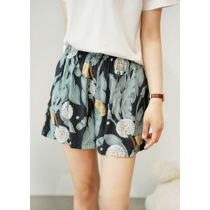 Summer Drape Women's Rayon Shorts: A-line Style & Easy Match Home Pants