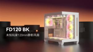 Power Train FD120 120mm ARGB PC Case Fan Low Noise PWM Smart CPU Cooling Fan Center CD Pattern Design