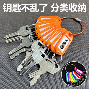 Steel Traveller Landlord House Keychain Signboard Hotel Color Tag Label Key Property Classification Storage