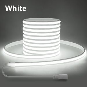 Waterproof Silicone Tube 24V COB Neon String Lighting Outdoor Fairy Garden Light Christmas Party Wedding Decor Without Plug